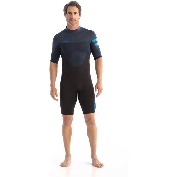 2024 Jobe Mens Perth 3/2mm Shorty Back Zip Wetsuit 30362100 - Blue