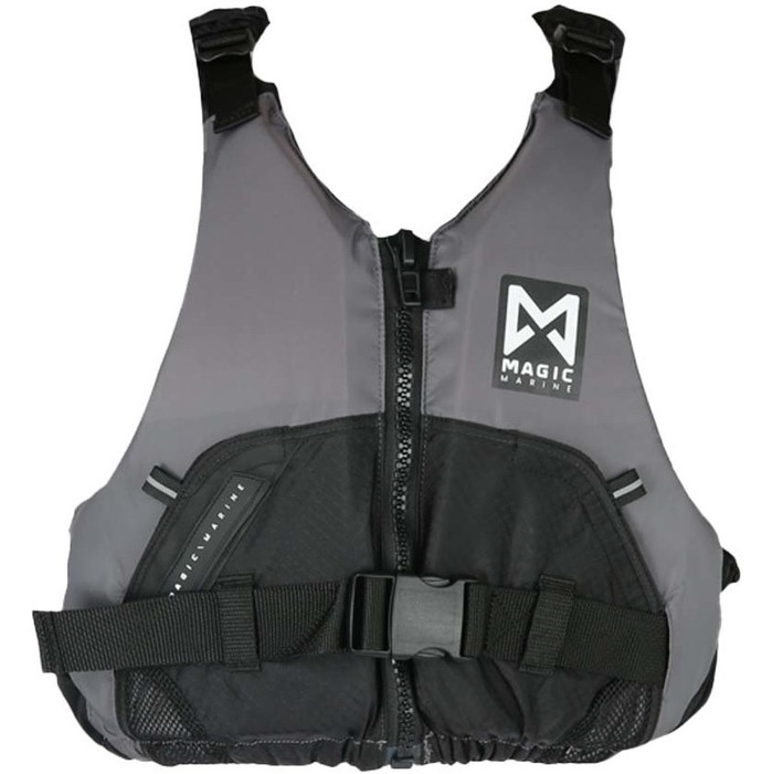 2023 Magic Marine Mens Wave Front Zip Buoyancy Aid MM051001 - Dark Grey