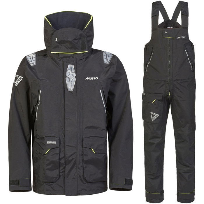 2024 Musto Br2 Offshore Jacke & Salopette Kombi-set - Schwarz