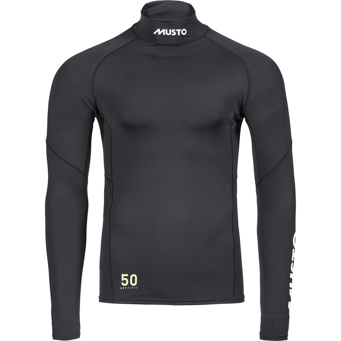 2024 Musto Champ Langarm Rash Rash Vest 82091 - Schwarz