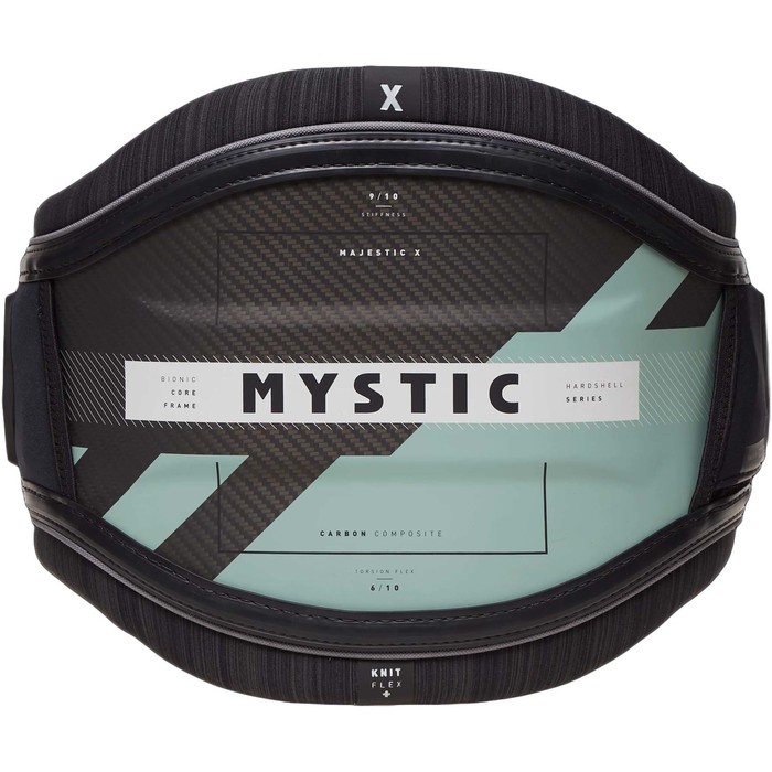 2023 Mystic Mens Majestic X Waist Harness 35003.210117 - Black / Green