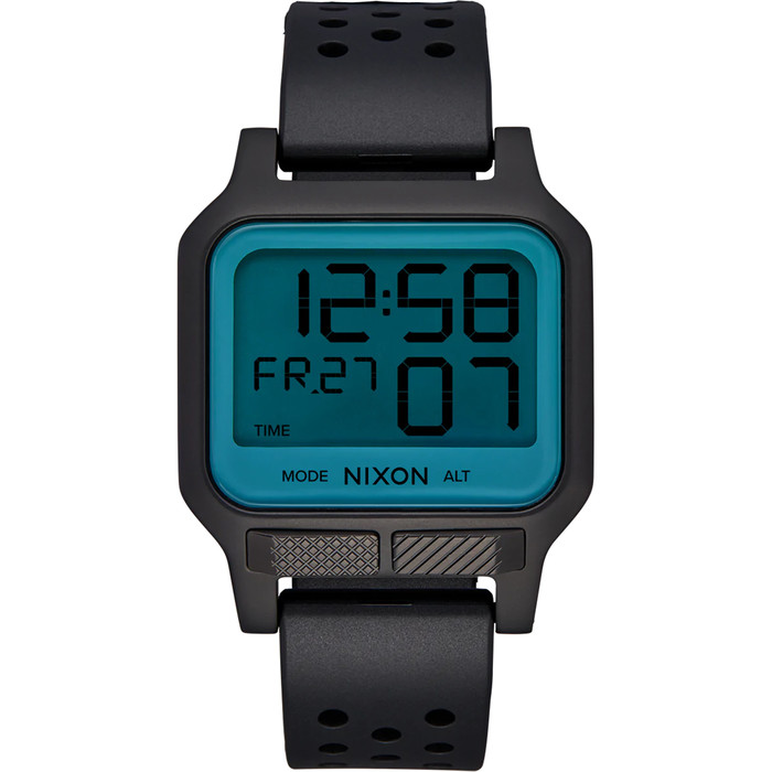 2022 Nixon Heat Surf Watch A1320 Schwarz Aqua Positiv Zubehör
