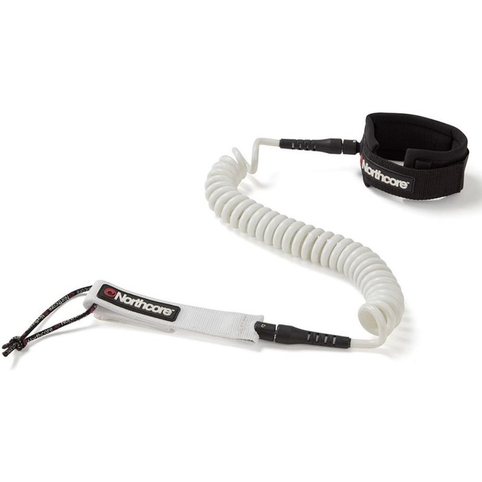 2024 Northcore 10FT SUP Coiled Leash NOCO138B - White