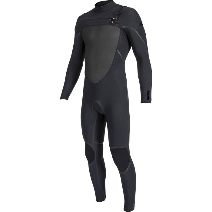 2024 O'Neill Mens Psycho Tech 5/4+mm Chest Zip Wetsuit 5544 - Black