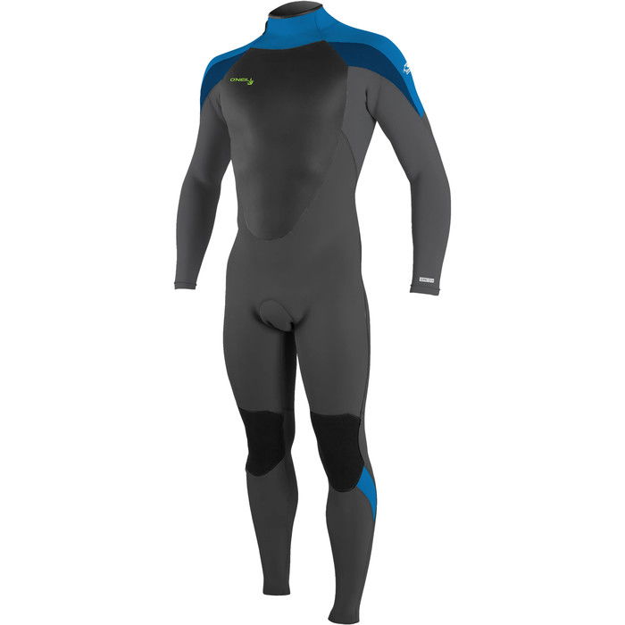 2024 O'Neill Youth Epic 5/4mm Back Zip Wetsuit 4219B - Black / Graphite / Baliblu / Deepsea