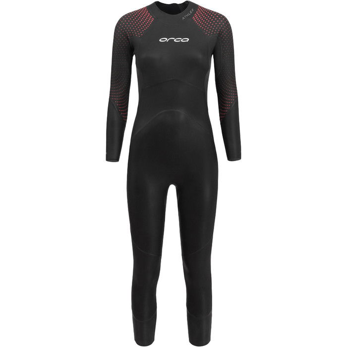 2024 Orca Frauen Athlex Float Rckenreiverschluss Triathlon Neoprenanzug MN56TT44 - Red Buoyancy