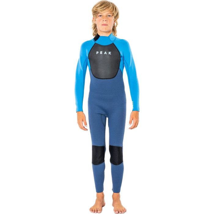 2023 Peak Junior Energy 4/3mm Back Zip Wetsuit P3741J - Blue