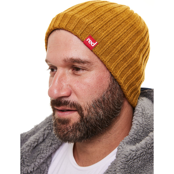 2024 Red Paddle Co Roam Beanie Mtze Rot 002-009-005-0013 - Senf