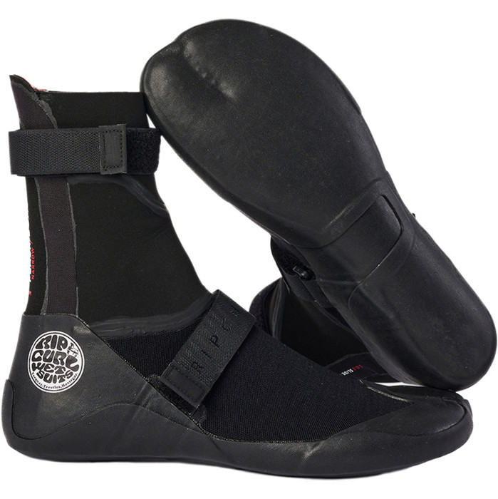 2024 Rip Curl Flashbomb 3mm Split Toe Wetsuit Boot 116msa - Schwarz