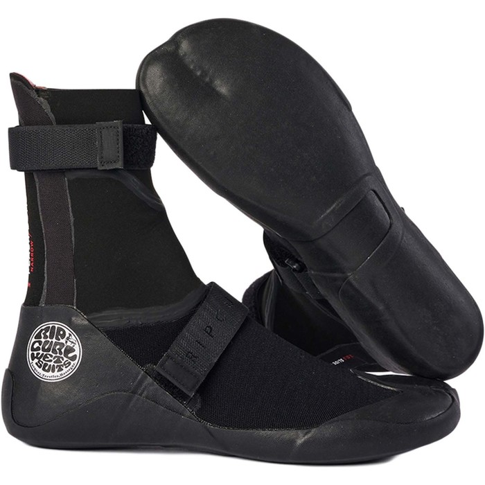 2024 Rip Curl Flashbomb 5mm Narrow Split Toe Wetsuit Boot 119MSA - Black