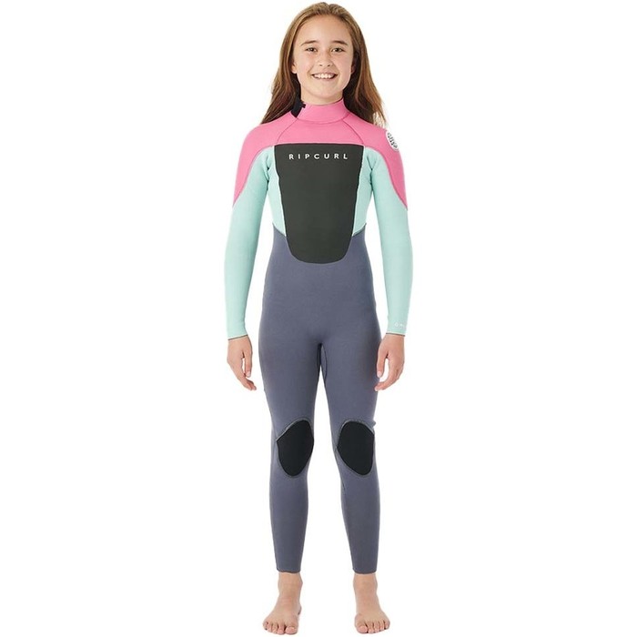 2023 Rip Curl Junior Omega 3/2mm Back Zip Wetsuit 114BFS - Pink