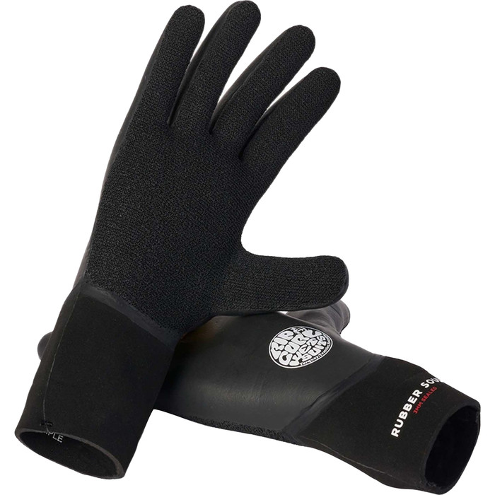 2024 Rip Curl Rubber Soul 3mm Glove 120MSA - Black