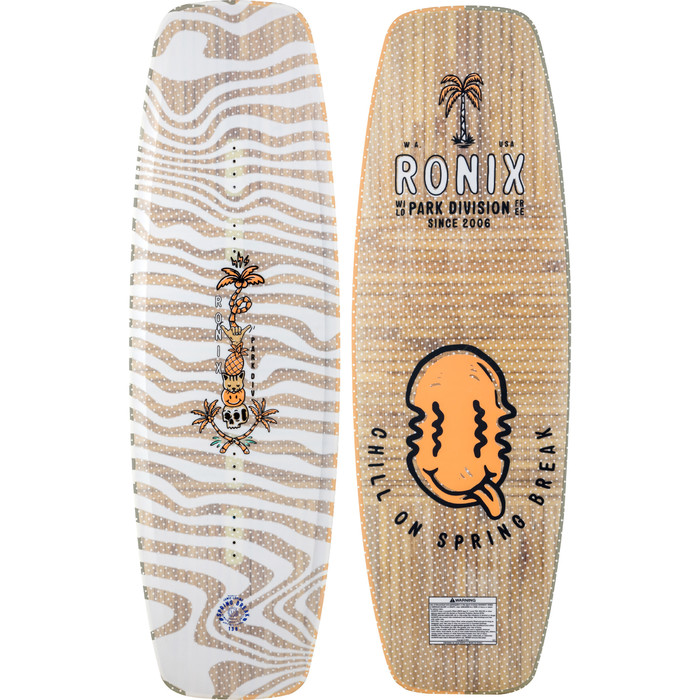 2022 Ronix Spring Break Wake Board 222240 - White / Wood