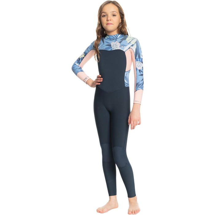 2024 Roxy Girls Swell Series 4/3mm Back Zip Wetsuit ERGW103057 - Allure