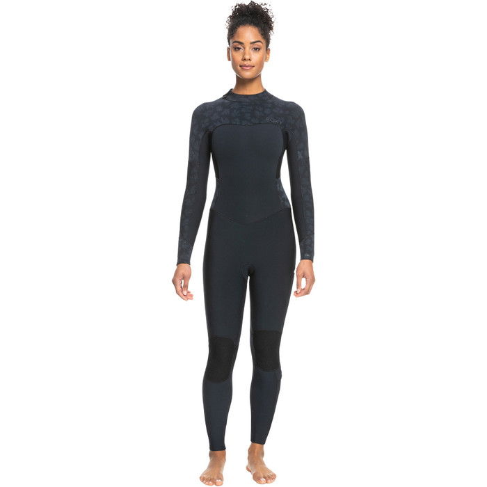 2024 Roxy Frauen Swell Series 5/4/3mm Rckenreiverschluss Neoprenanzug ERJW103127 - Black