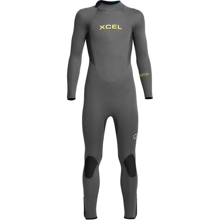 2024 Xcel Junior Axis 4/3mm Back Zip Wetsuit KN43AXG0 - Graphite