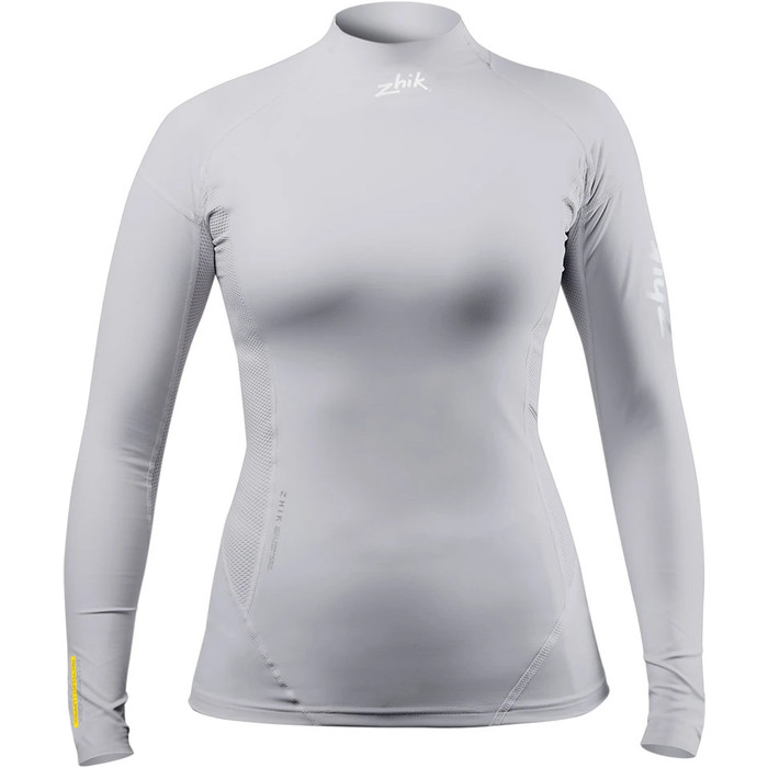 2024 Zhik Womens Eco Long Sleeve Spandex Top DTP-0063-W - Platinum