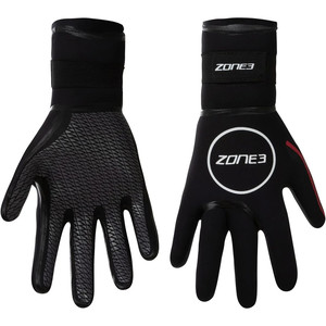 2024 Zone3 Neoprene Heat-Tech Warmth Gloves NA18UHTG101 - Black / Red