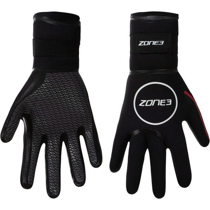 2024 Zone3 Neopren Wrme- Tech Wrme Handschuhe Na18uhtg101 - Schwarz / Rot