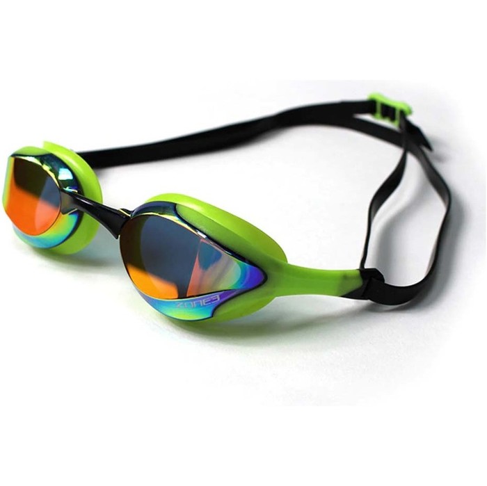 2024 Zone3 Volare Streamline Racing Schwimmbrille Sa18gogvo - Spiegelglas / Grn / Schwarz