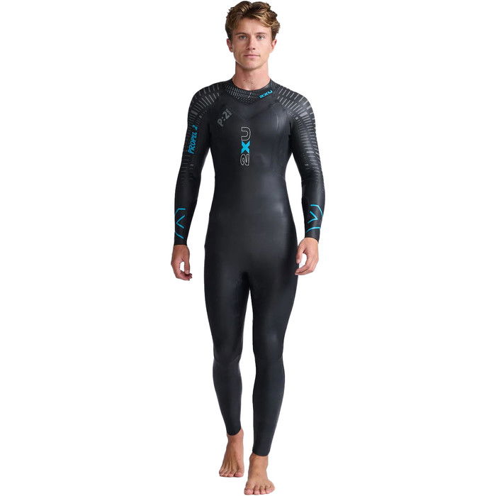 2024 2XU Mnner P:2 Propel Swim Neoprenanzug MW4990c - Black / Aloha