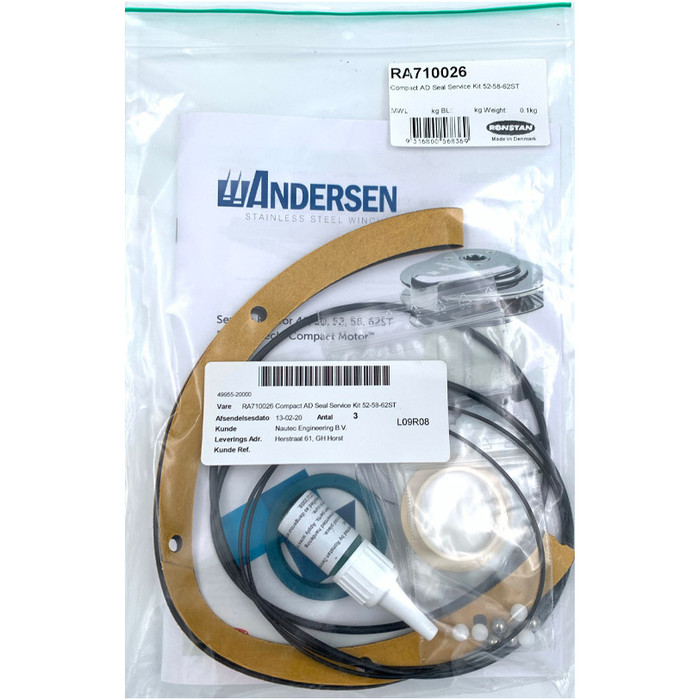 2024 Andersen Compact AD Seal Service Kit 52ST to 62ST RA710026