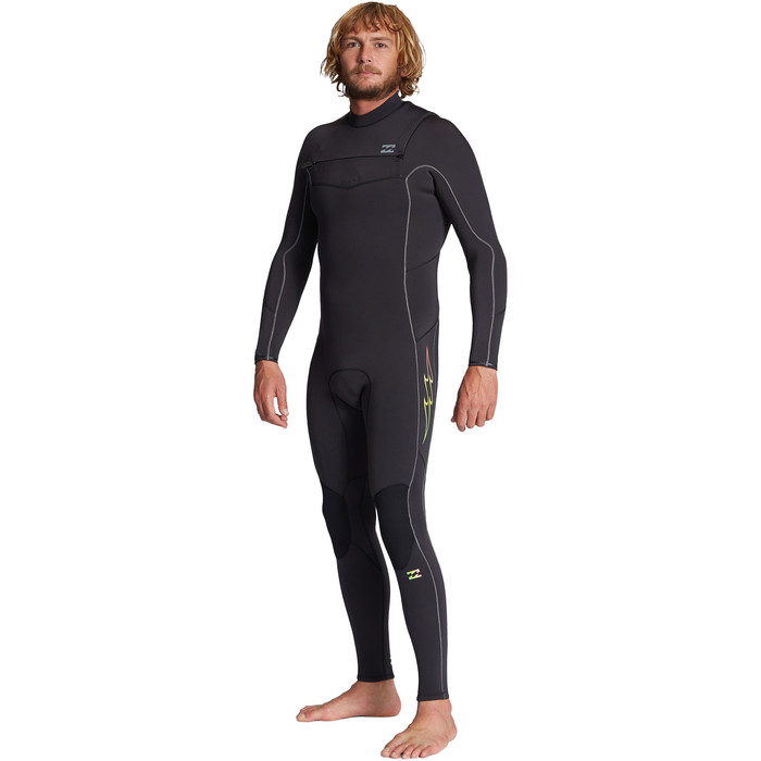 2024 Billabong Mens Absolute 3/2mm Chest Zip GBS Wetsuit ABYW100192 - Black