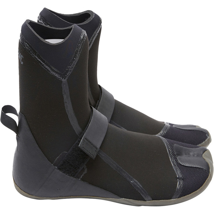 2024 Billabong Furnace 5mm Versteckte Geteilte Zehe Neopren Stiefel Abyww00101 - Schwarz