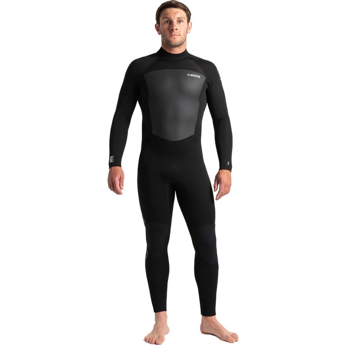 2024 C-Skins Mens Legend 5/4/3mm Back Zip Wetsuit C-LE54MBZ - Black / Anthracite