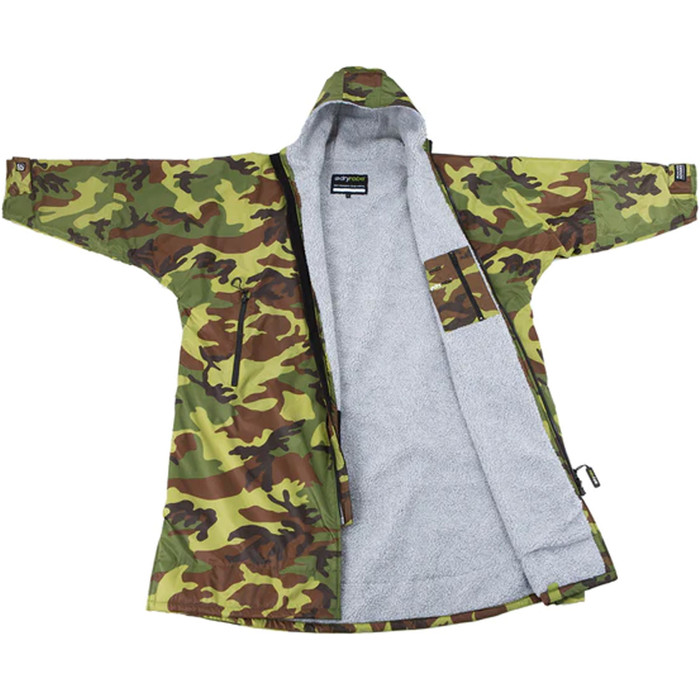 2024 Dryrobe Advance Langrmelige Wechselkleidung Robe V3 DALSV3 - Camo Grey