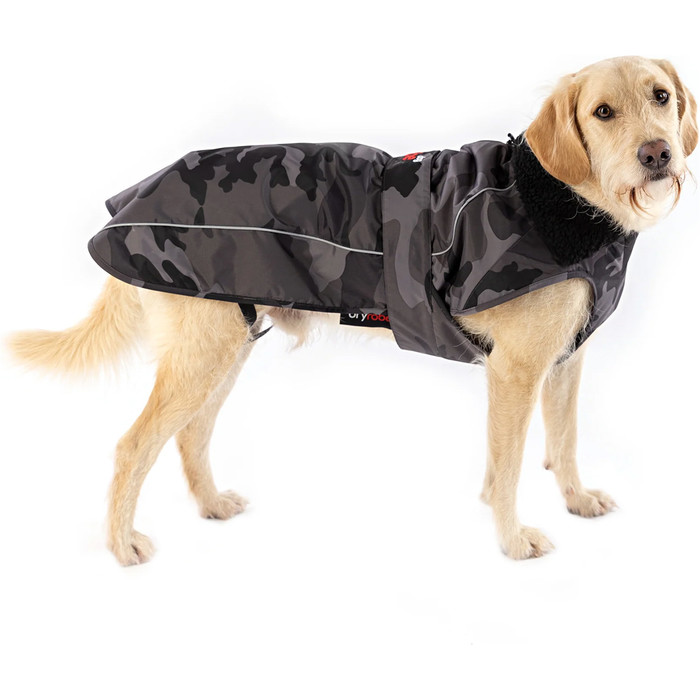 2024 Dryrobe Hundemantel V3 DRV3 - Black / Camo