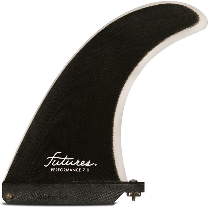 2024 Futures Performance Thermotech 7.0 Medium Longboard Fin FFPE7B - Black / Grey