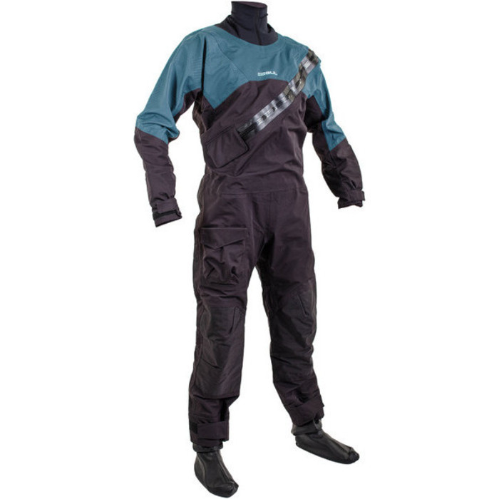 2024 Gul Junior Dartmouth Eclip Zip Drysuit GM0389-B9 - Black / Blue