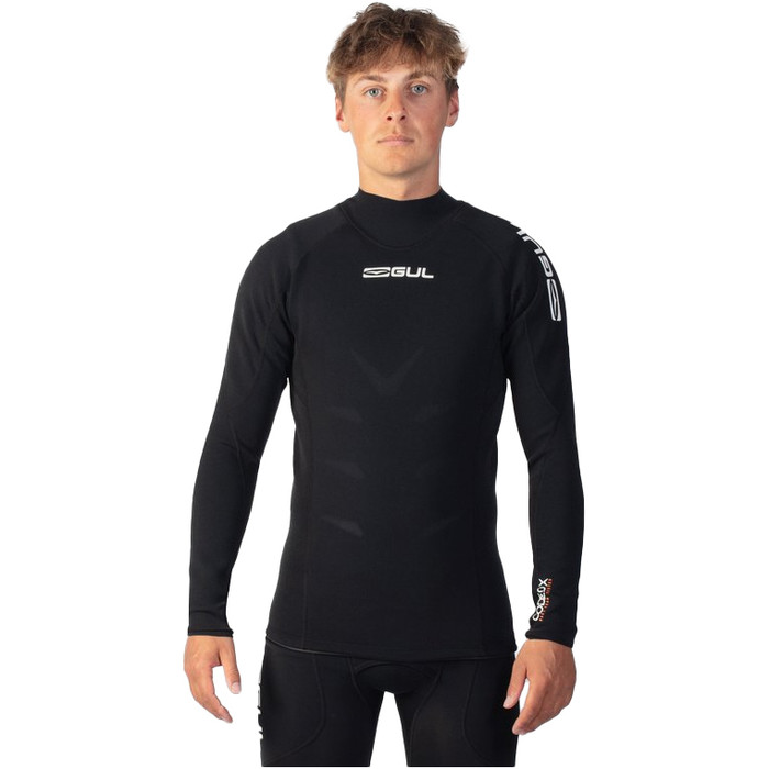 2024 Gul Mens Code Zero 1mm Thermo Top Ac0057/c2 - Schwarz