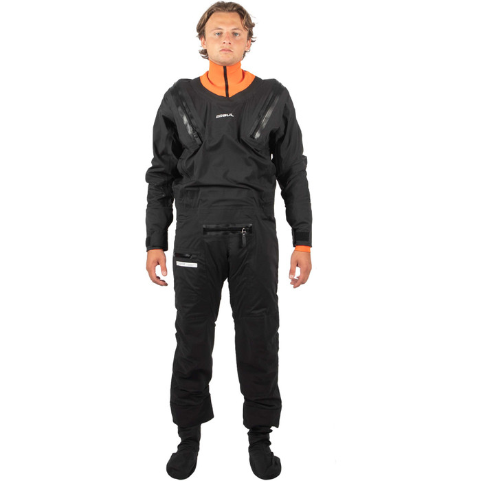 2024 Gul Mnner Code Zero Stretch U-Zip Drysuit GM0368-B9 - ... Black