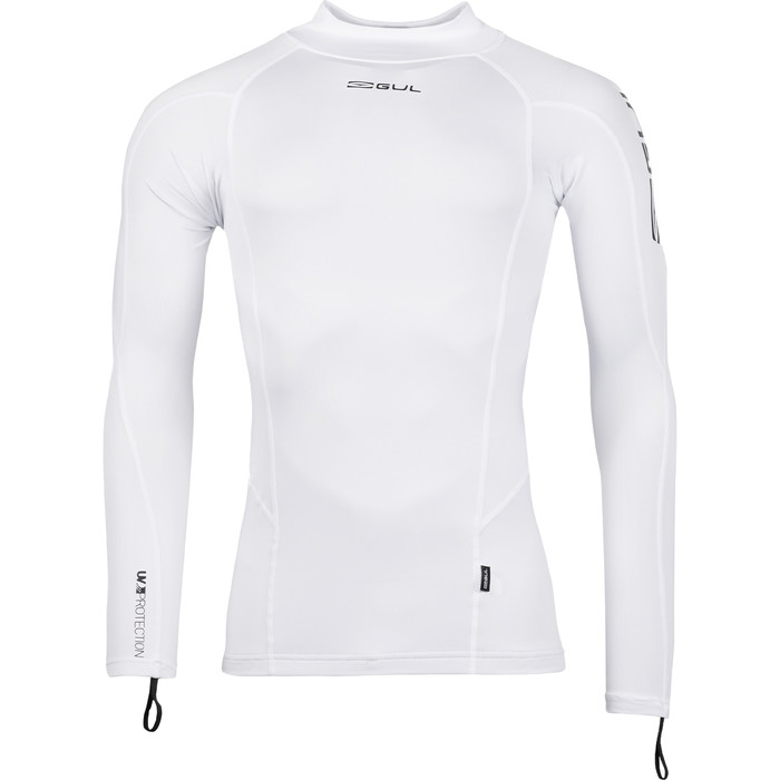 2024 Gul Mens UV Protection Long Sleeve Rashguard RG0339-B9 - White