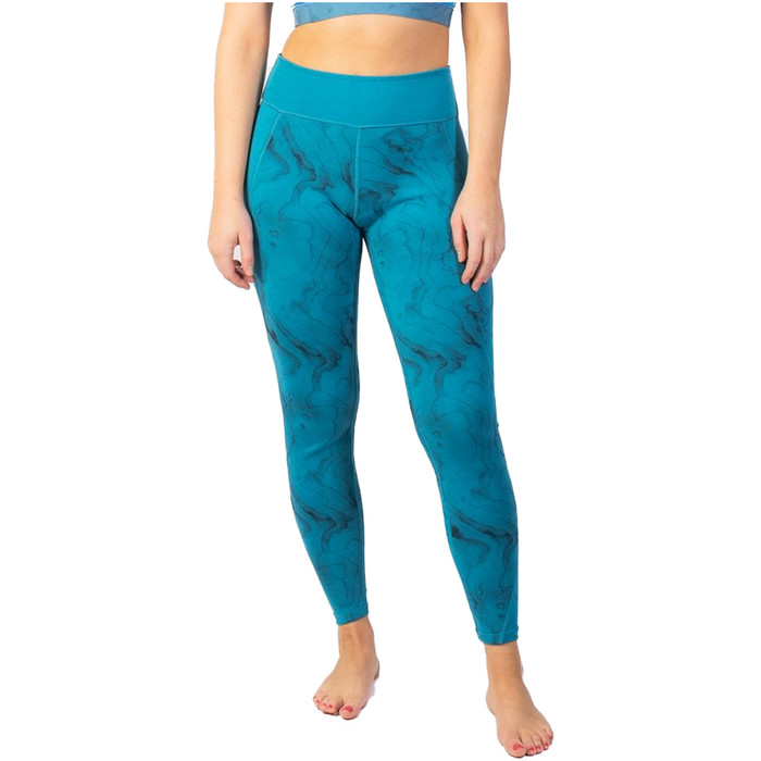 2024 Gul Frauen Luna7 Sup Leggings La8301-c1 - Marbel / Teal