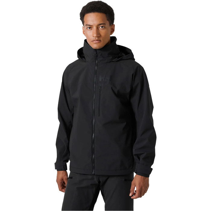 2024 Helly Hansen Mens HP Racing Hooded Sailing Jacket 34376 - Ebony