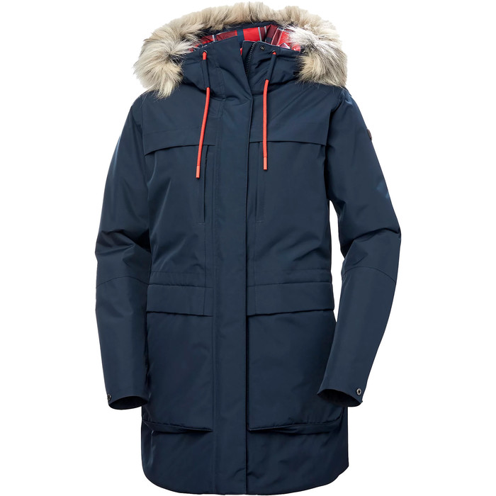 2023 Helly Hansen Womens Coastal Parka Jacket 54012 - Navy