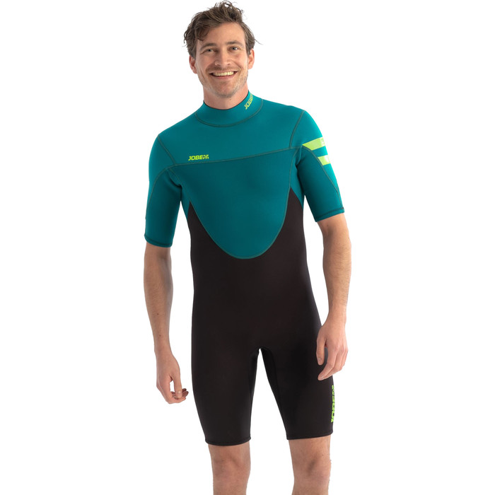 2024 Jobe Mens Perth 3/2mm Back Zip Shorty Wetsuit 30362100 - Teal