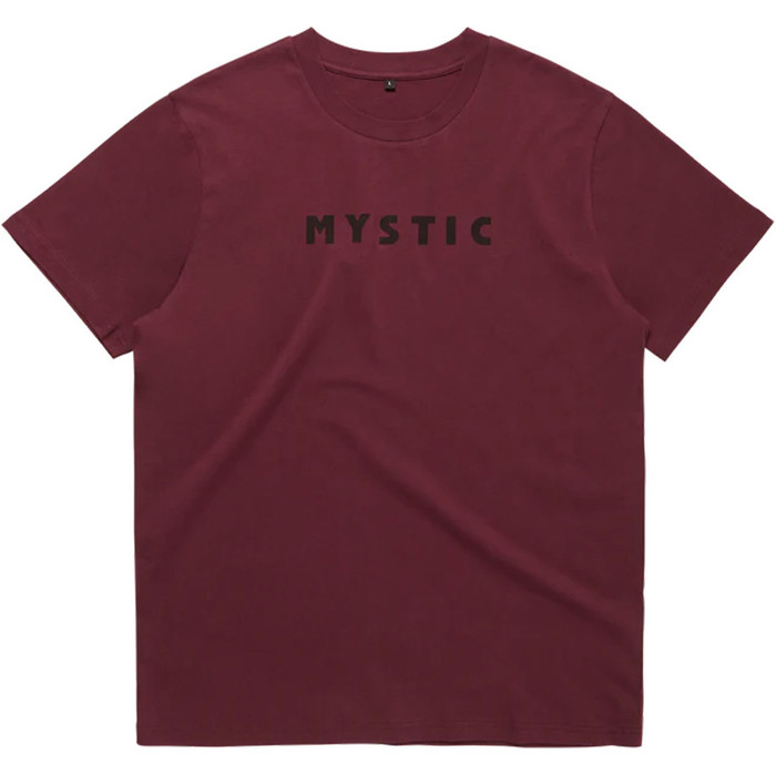 2023 Mystic Mens Icon Tee 35105.230178 - Red Wine