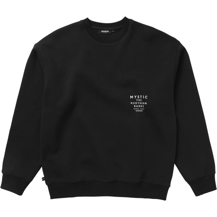 2023 Mystic Mens Northern Banks Crew Sweat 35104.230112 - Black