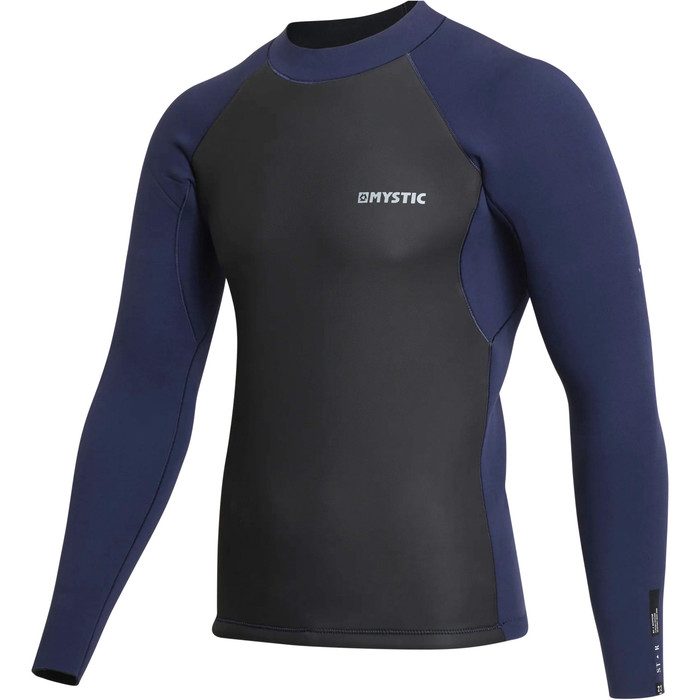 2024 Mystic Herren Star 2mm Langarm Surf Top 35001.230171 - Navy