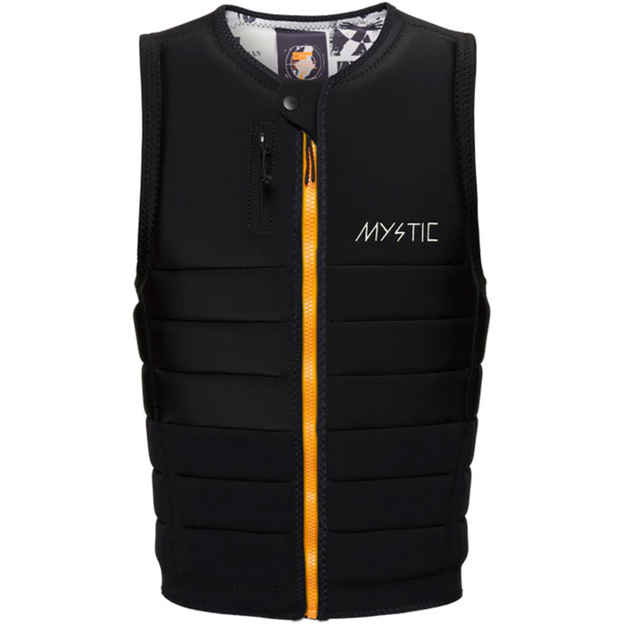 2023 Mystic Mens The Dom Wake Impact Vest 35005.230237 - Black / White