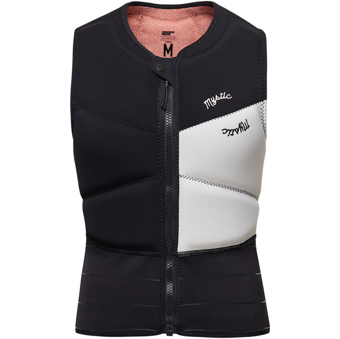 2024 Mystic Frauen Dusk Front Zip Kite Impact Vest 35005.230216 - Black