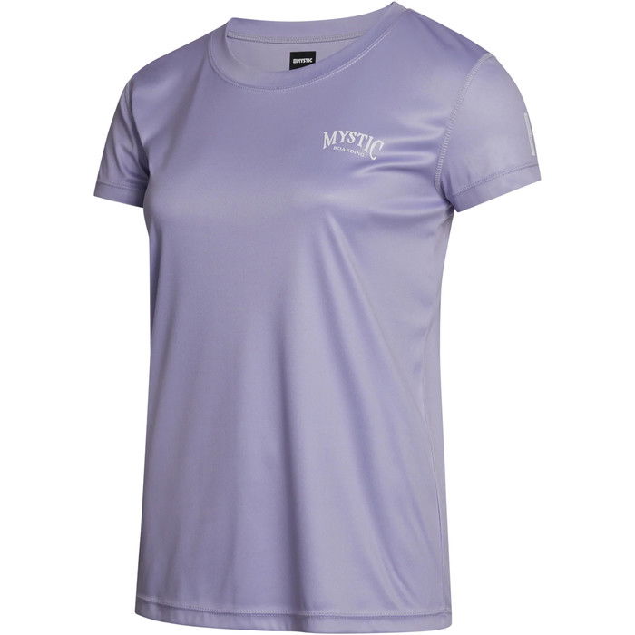 2023 Mystic Jayde Short Sleeve Loose Quickdry Rash Vest 35001.230157 - Dusty Lilac