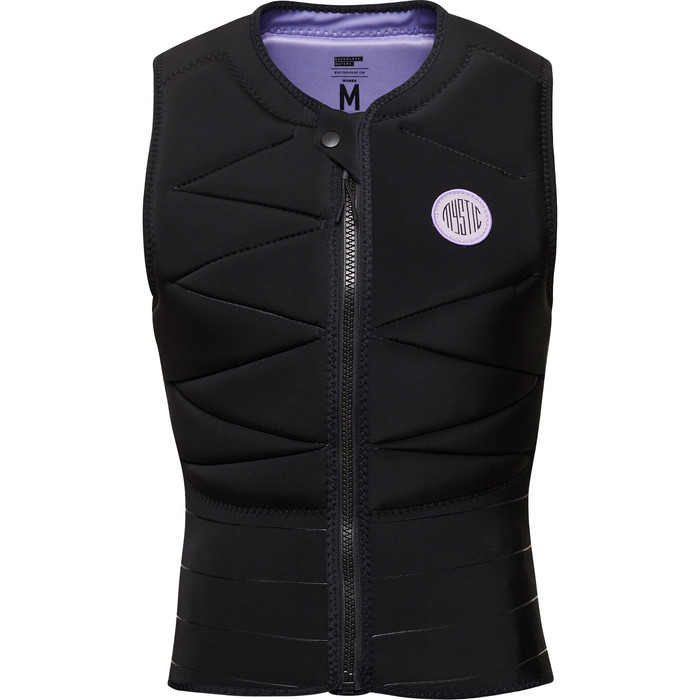 2024 Mystic Womens Ruby Front Zip Impact Vest 35005.230230 - Black