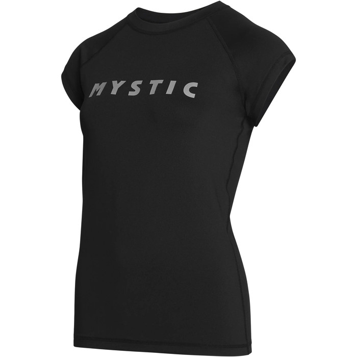 2023 Mystic Womens Star Short Sleeve Rash Vest 35001.230183 - Black