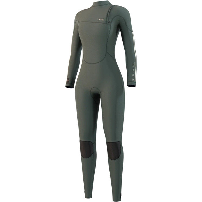 2023 Mystic Womens The One 4/3mm GBS Zipfree Wetsuit 35000.230122 - Dark Olive