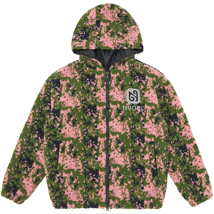 2024 Nyord Bomberjacke Mit Kapuze Aus Sherpa-Wolle NSHJ - Camo Print